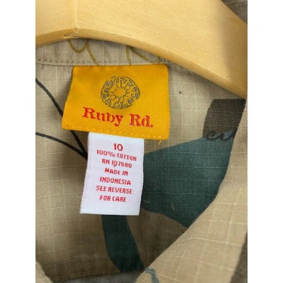 Ruby Rd. Cotton  Military Style  Button Down  Jacket Women's 10 - Picture 13 of 14